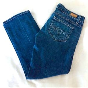 PAIGE Denim Laurel Canyon Floral Pocket Jeans